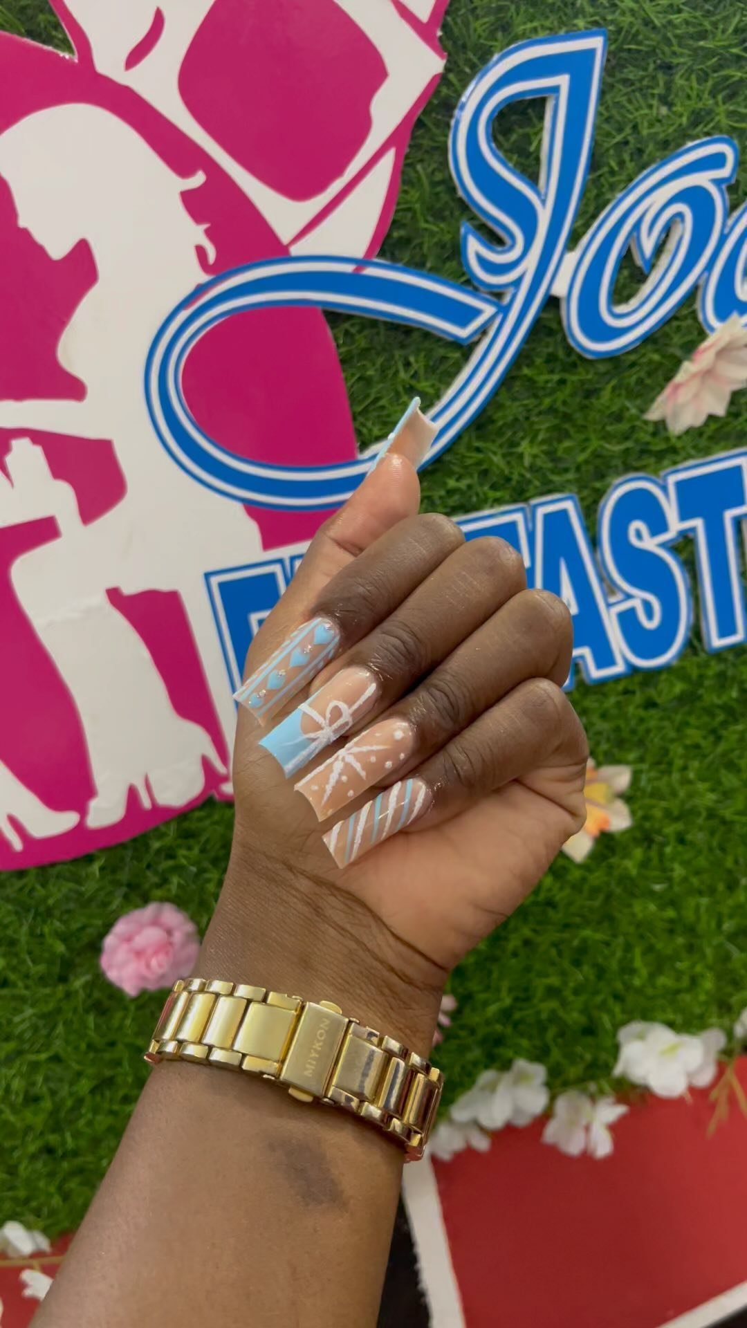 Stylish Nail Art with Bows