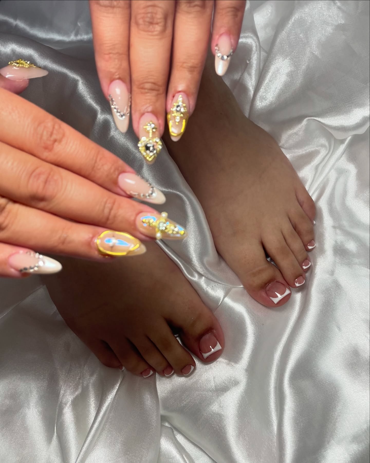 Elegant Nail Art and Pedicure