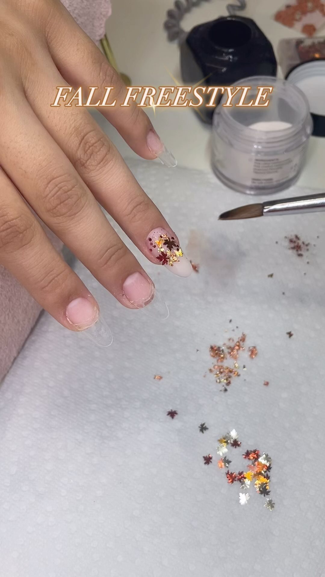 Fall Freestyle Nail Art