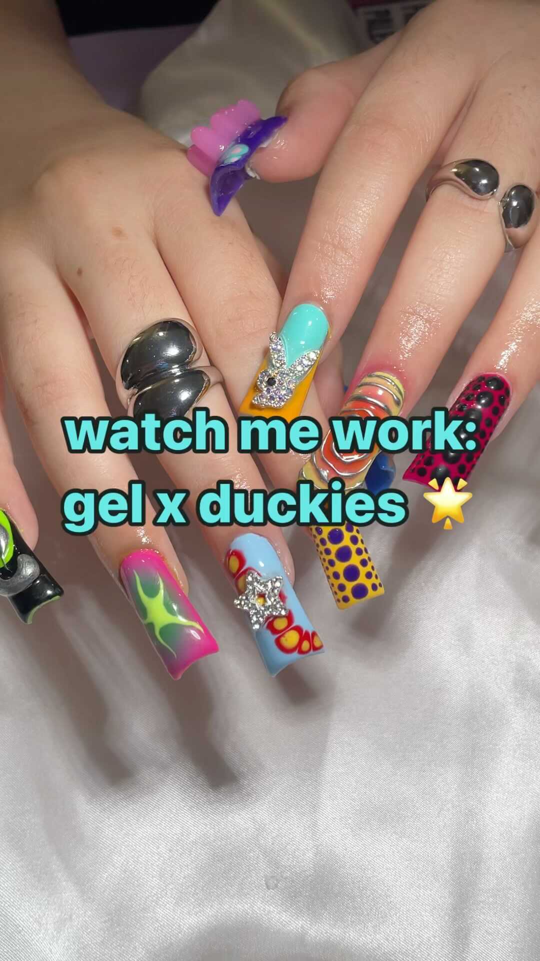 Colorful Gel Nail Art