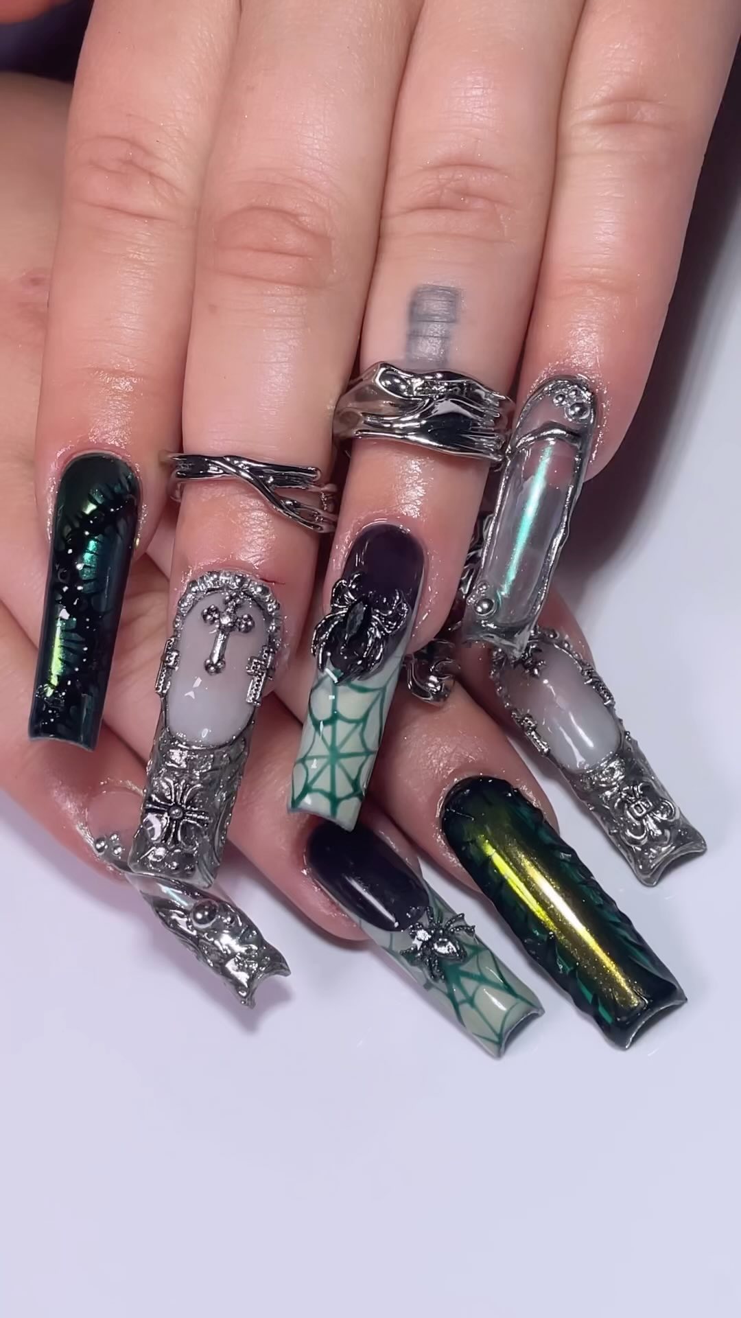 Creative Gothic Nail Art