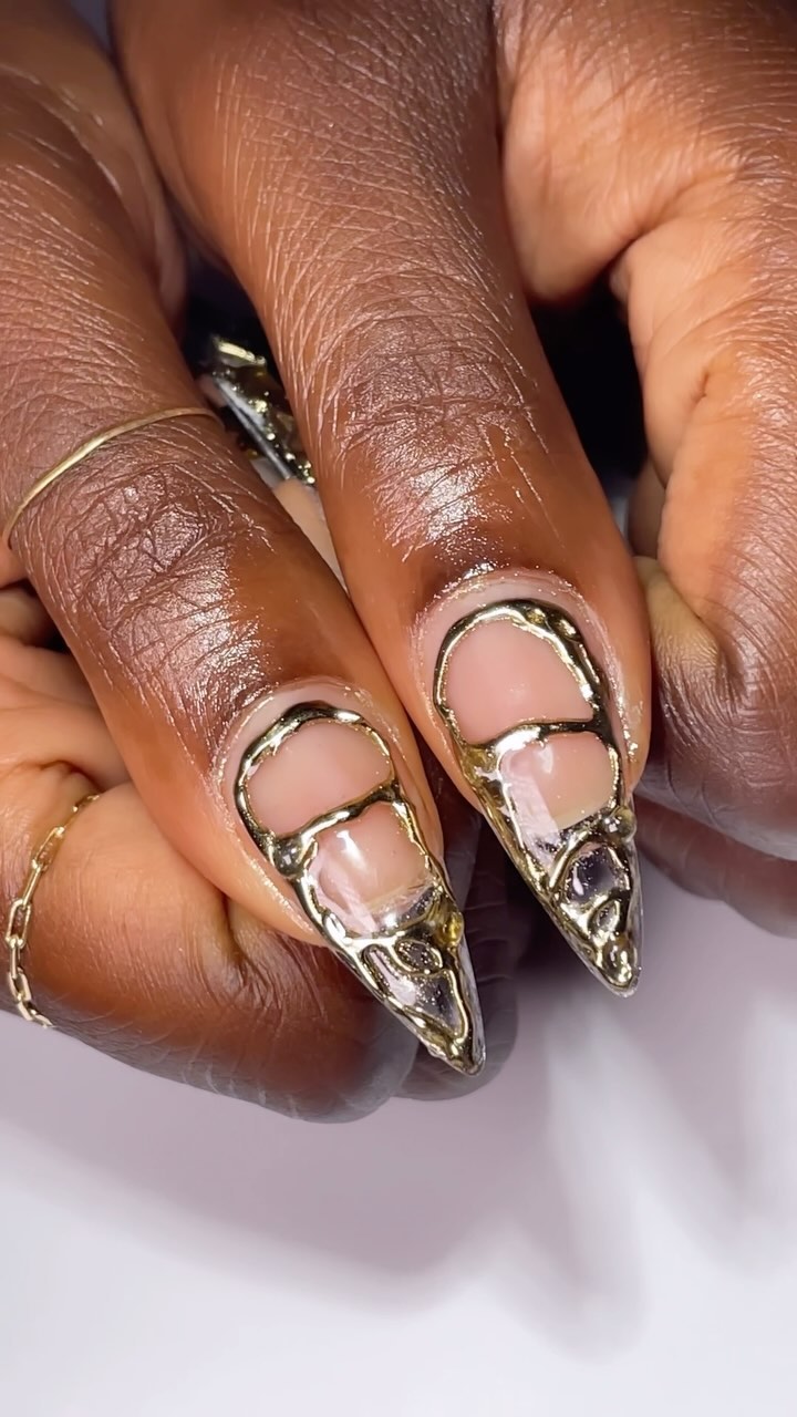 Artistic Stiletto Nails