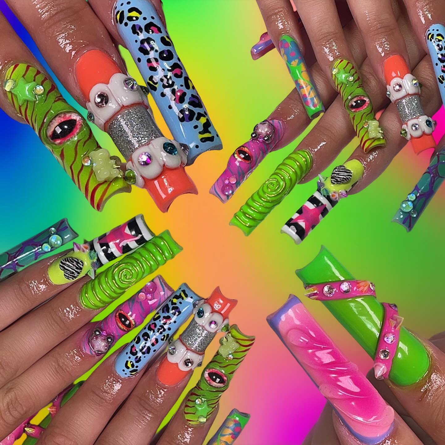 Colorful Artistic Nails