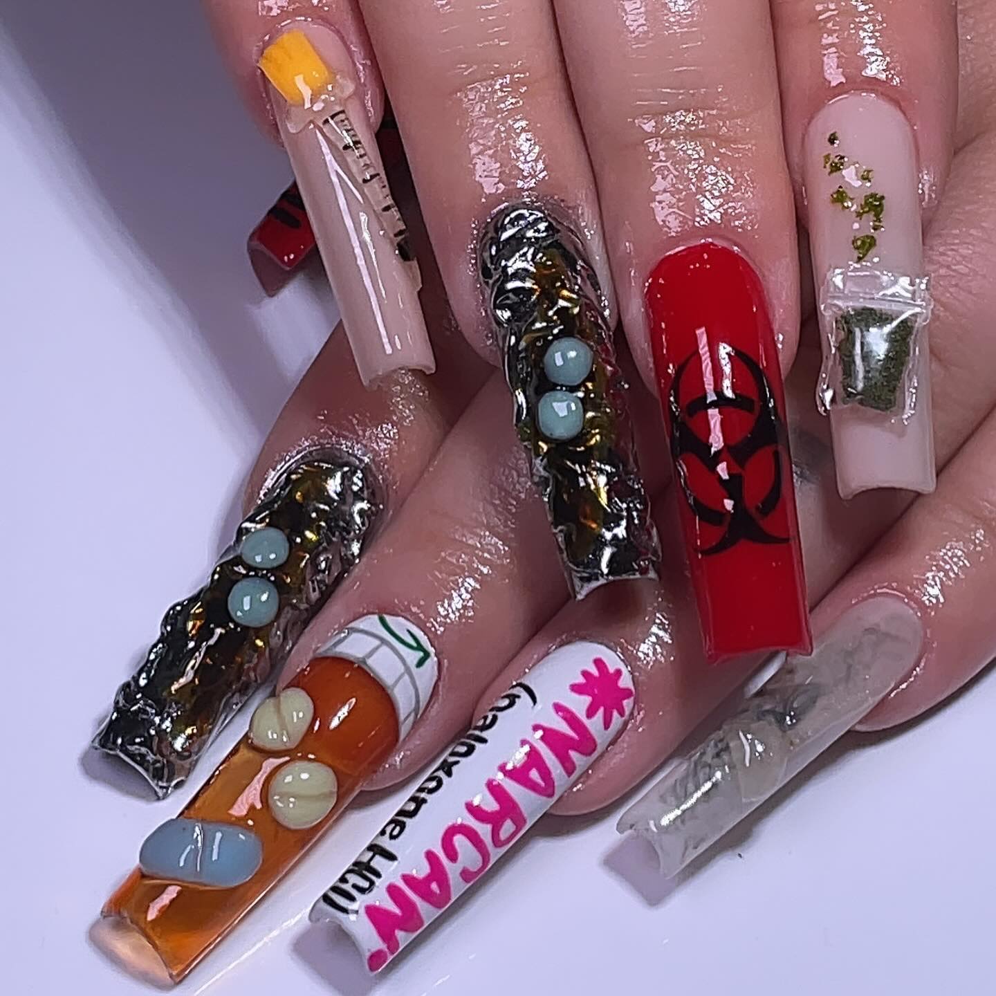 Bold Artistic Nail Design