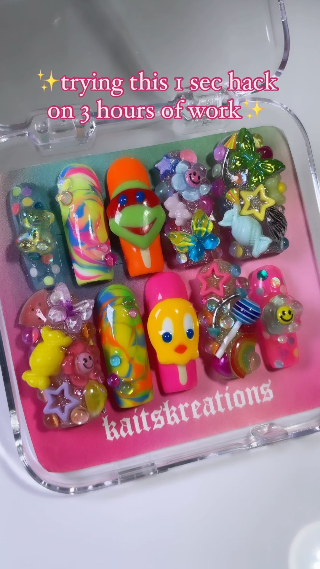 Colorful Artistic Nail Art