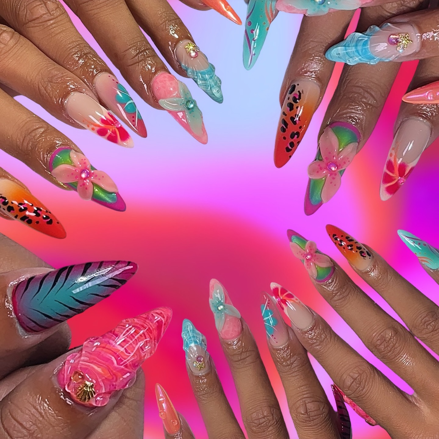 Colorful Artistic Nail Designs