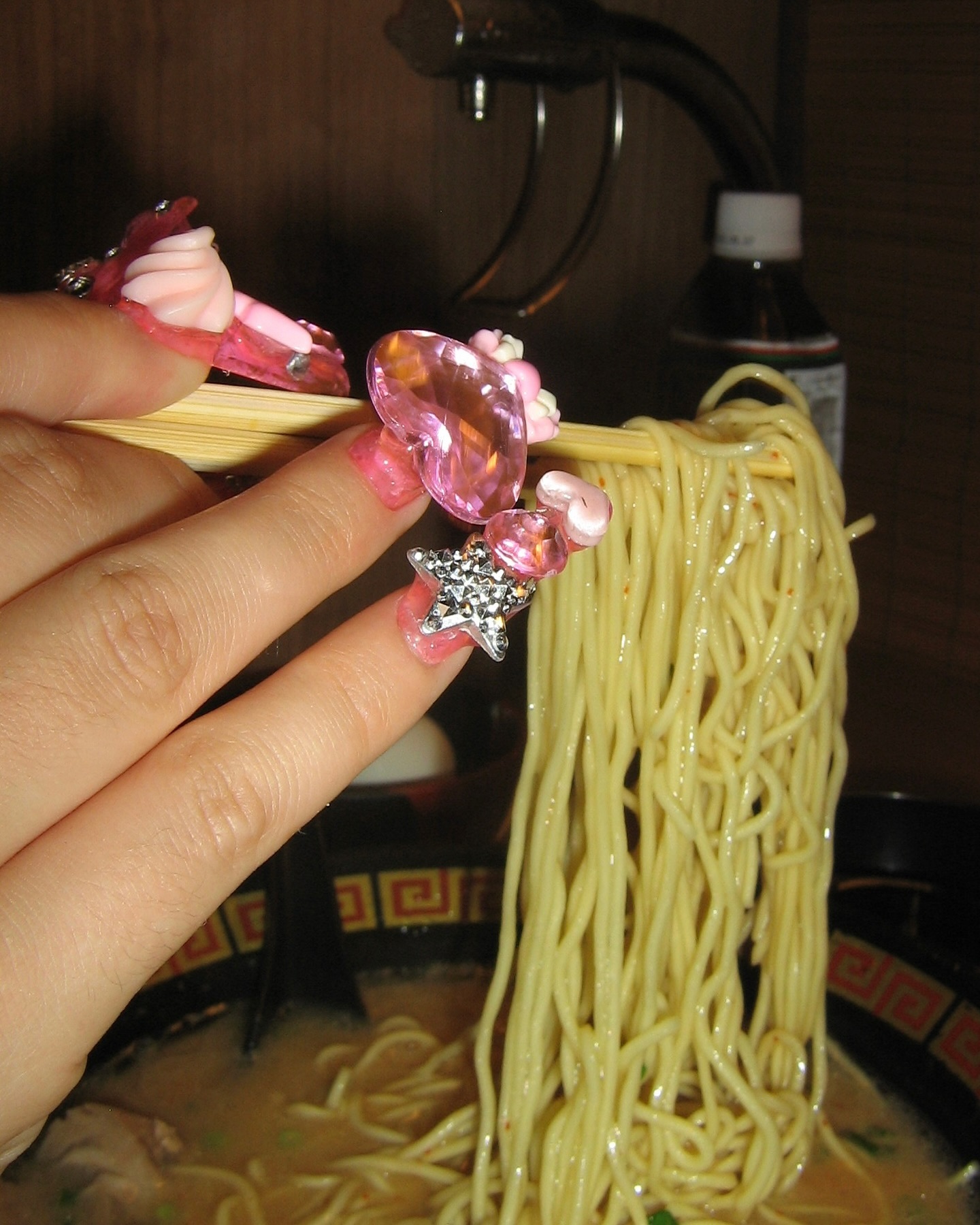 Nail Art with Noodles