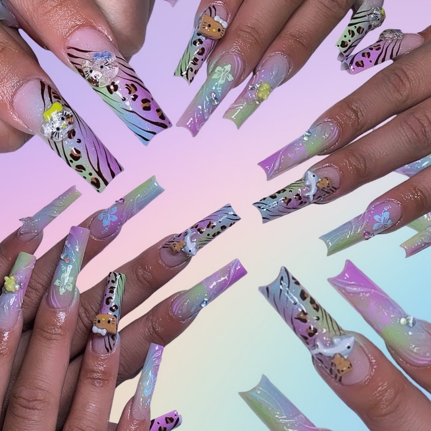 Colorful Artistic Nails