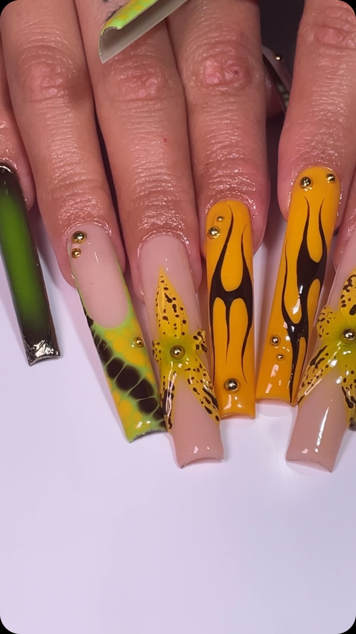 Colorful Artistic Nail Design