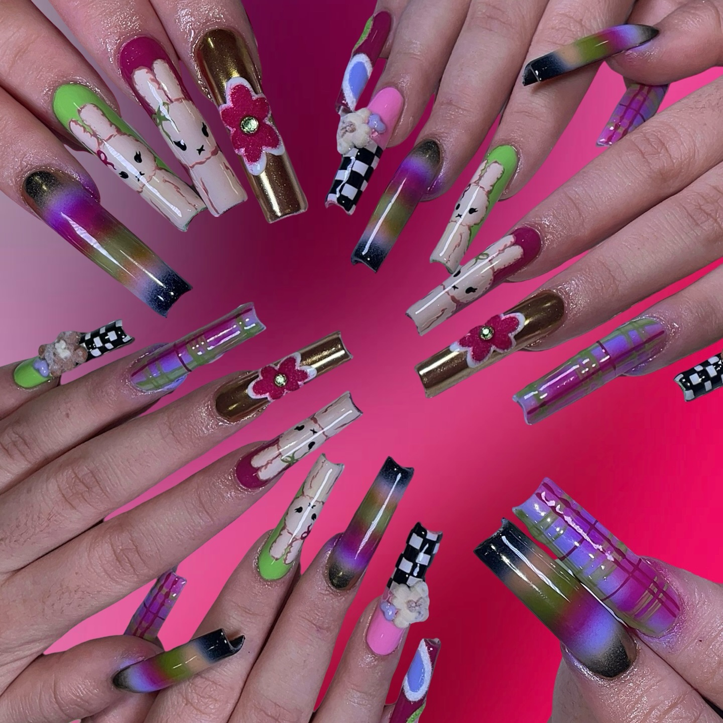 Colorful Artistic Nails