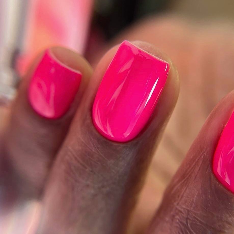 Vibrant Pink Nail Art