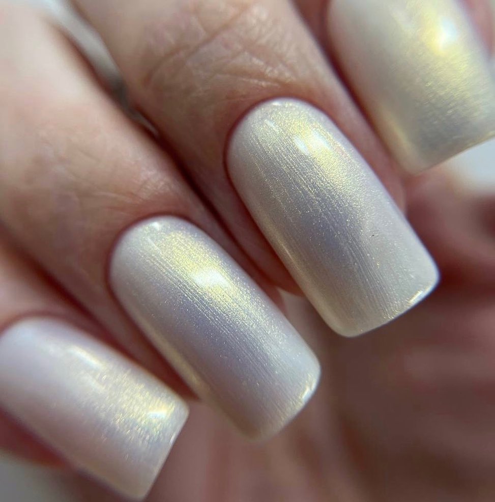Elegant Nude Nails with Subtle Sheen