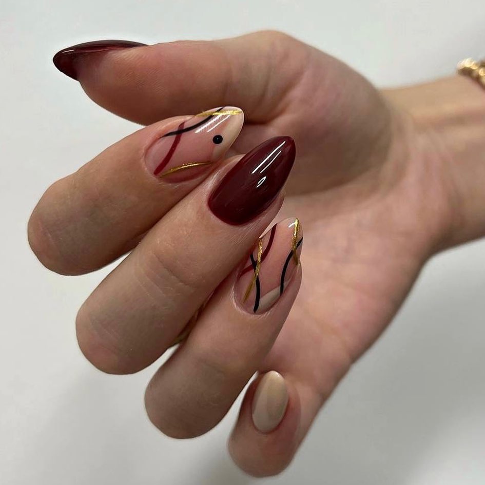 Elegant Artistic Nail Design