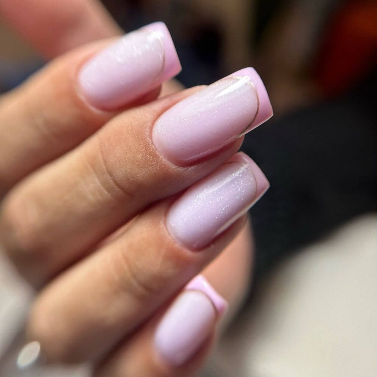 Elegant Pink French Tip Nails