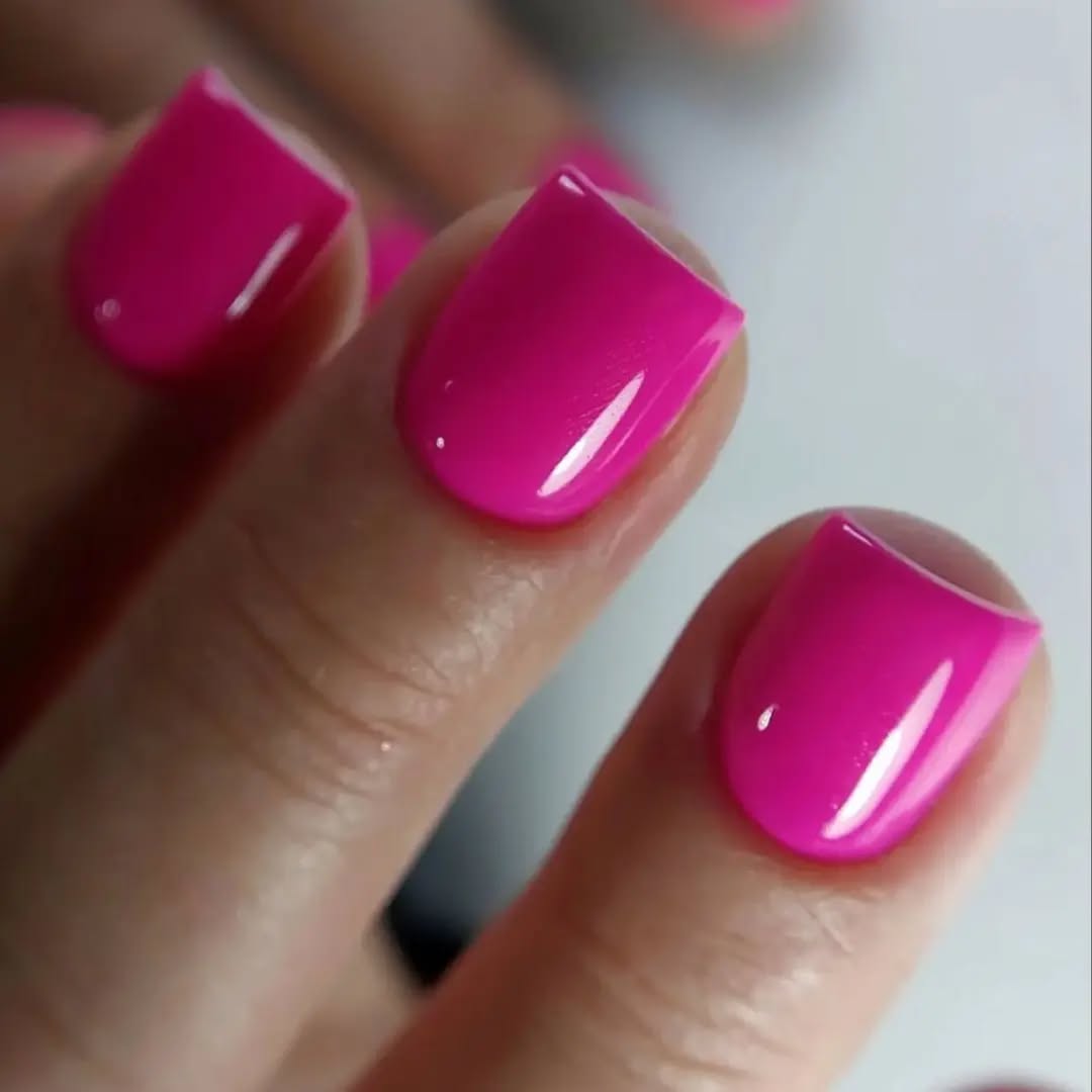 Vibrant Pink Nails