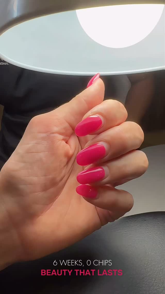 Vibrant Pink Nails