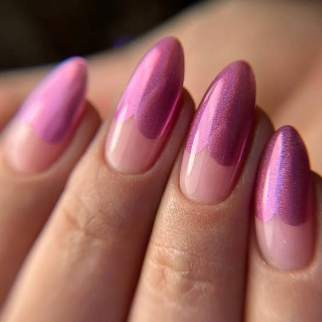 Elegant Ombre Pink Nails