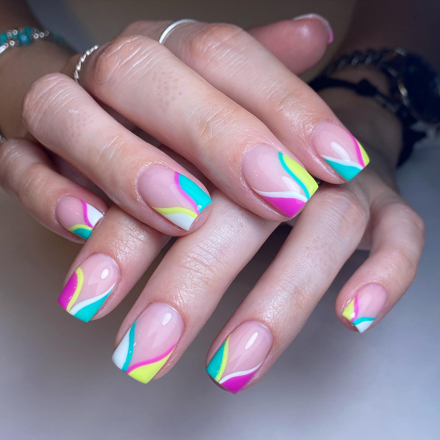 Colorful Artistic Nail Design