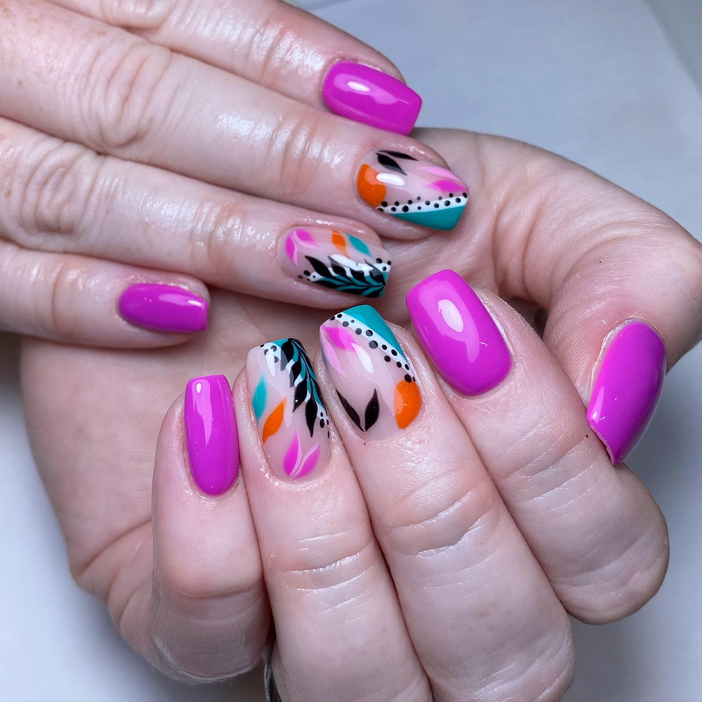 Colorful Artistic Nails
