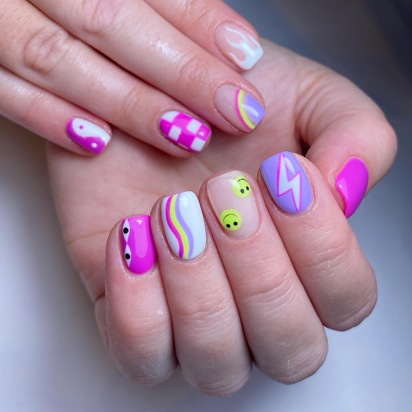 Colorful Artistic Nails