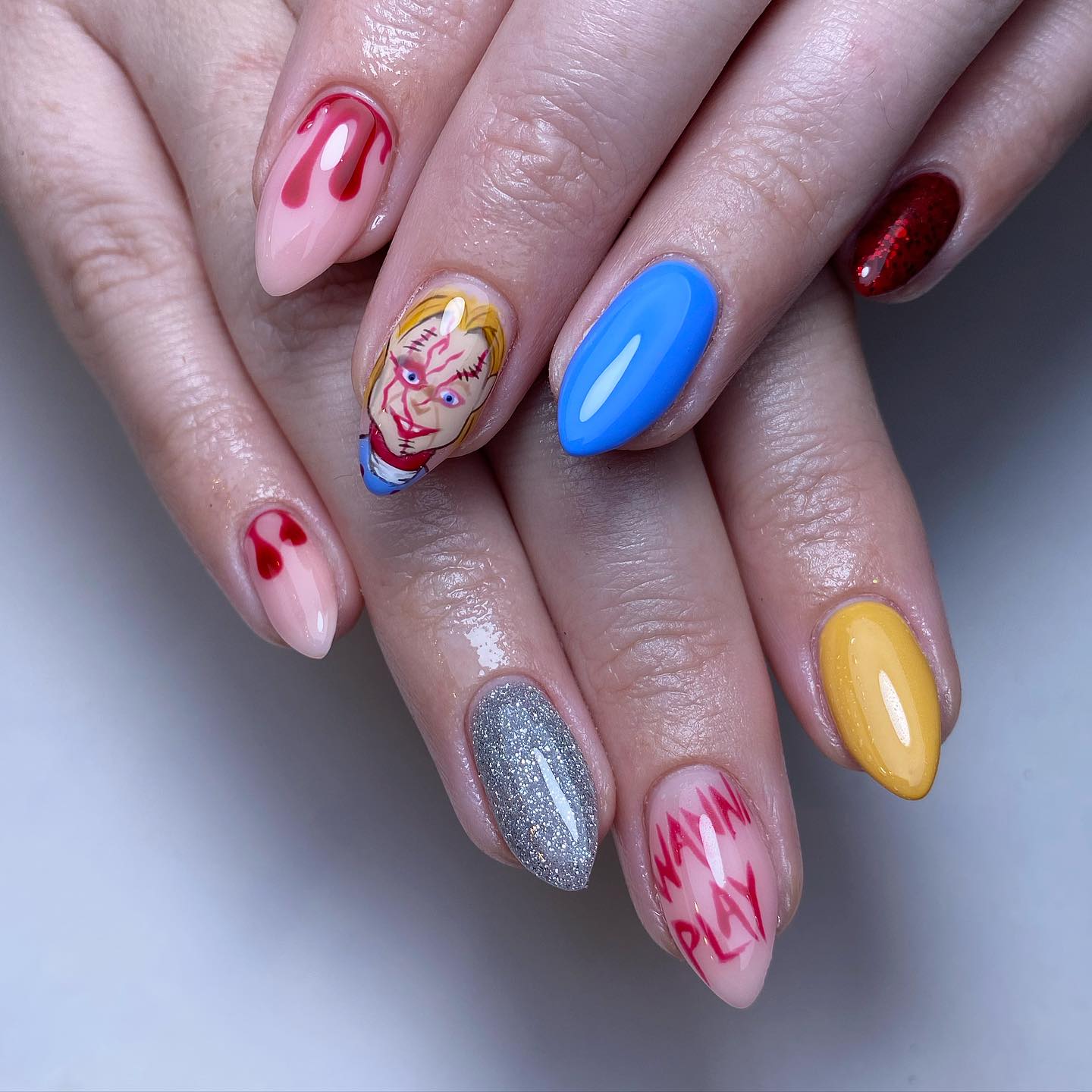 Artistic Halloween Nail Art