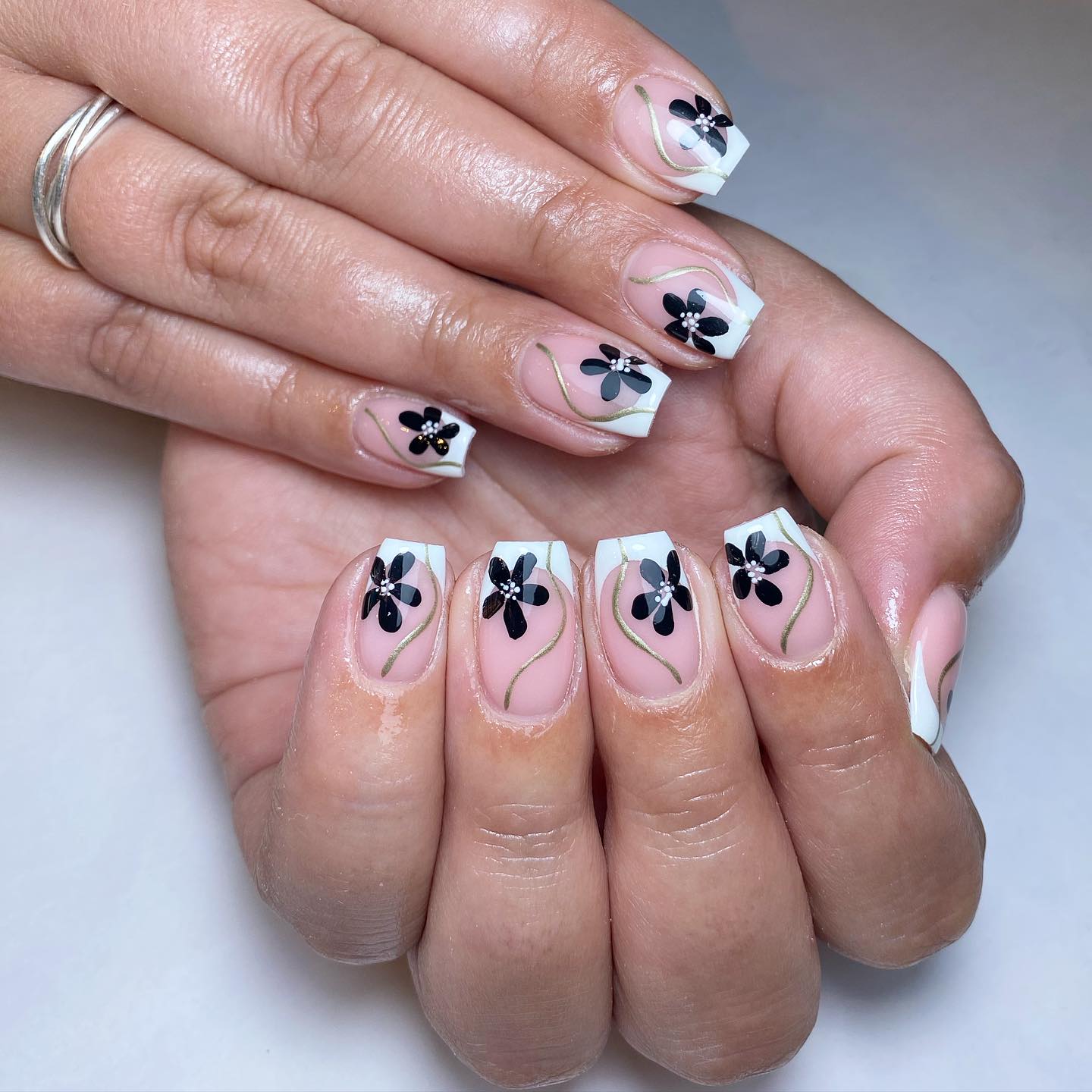 Elegant Floral Nail Art