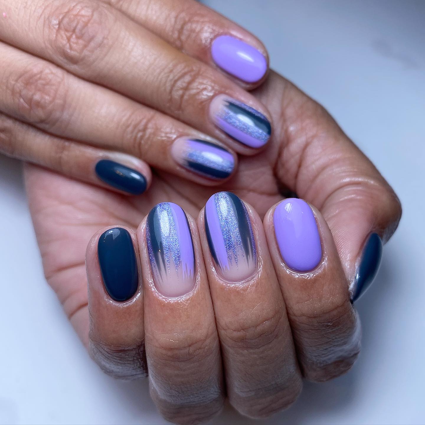 Artistic Ombre Nail Design