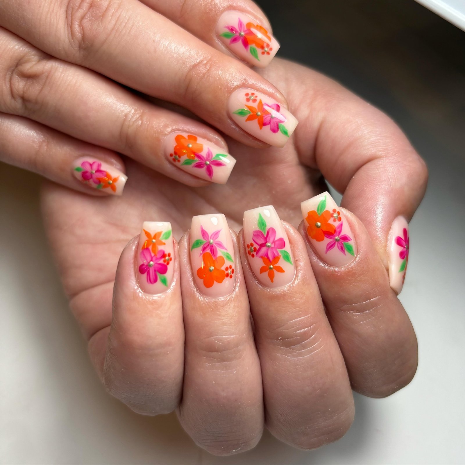 Floral Nail Art