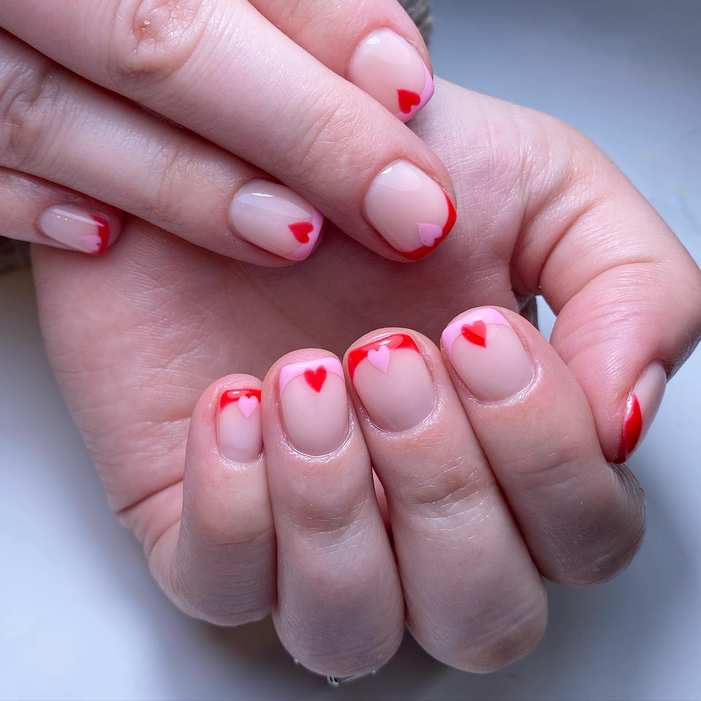 Valentine's Day Heart Nails