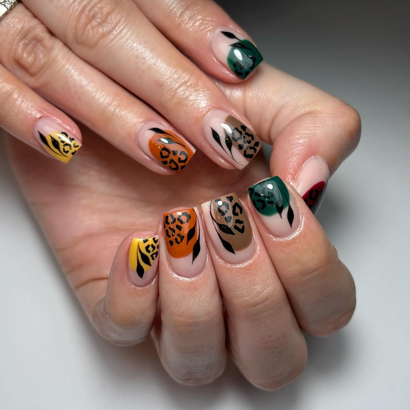 Artistic Animal Print Nails