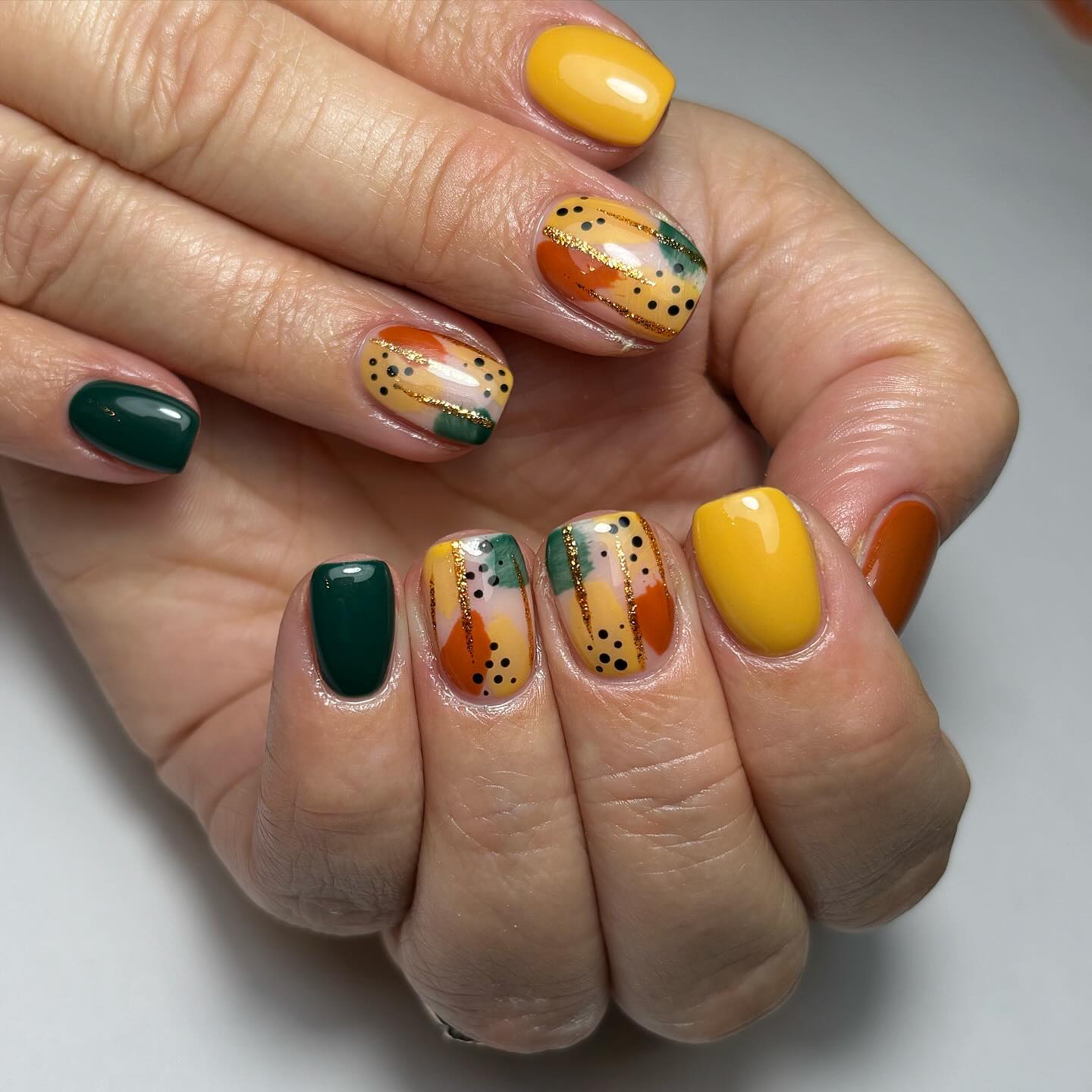 Artistic Autumn Nails