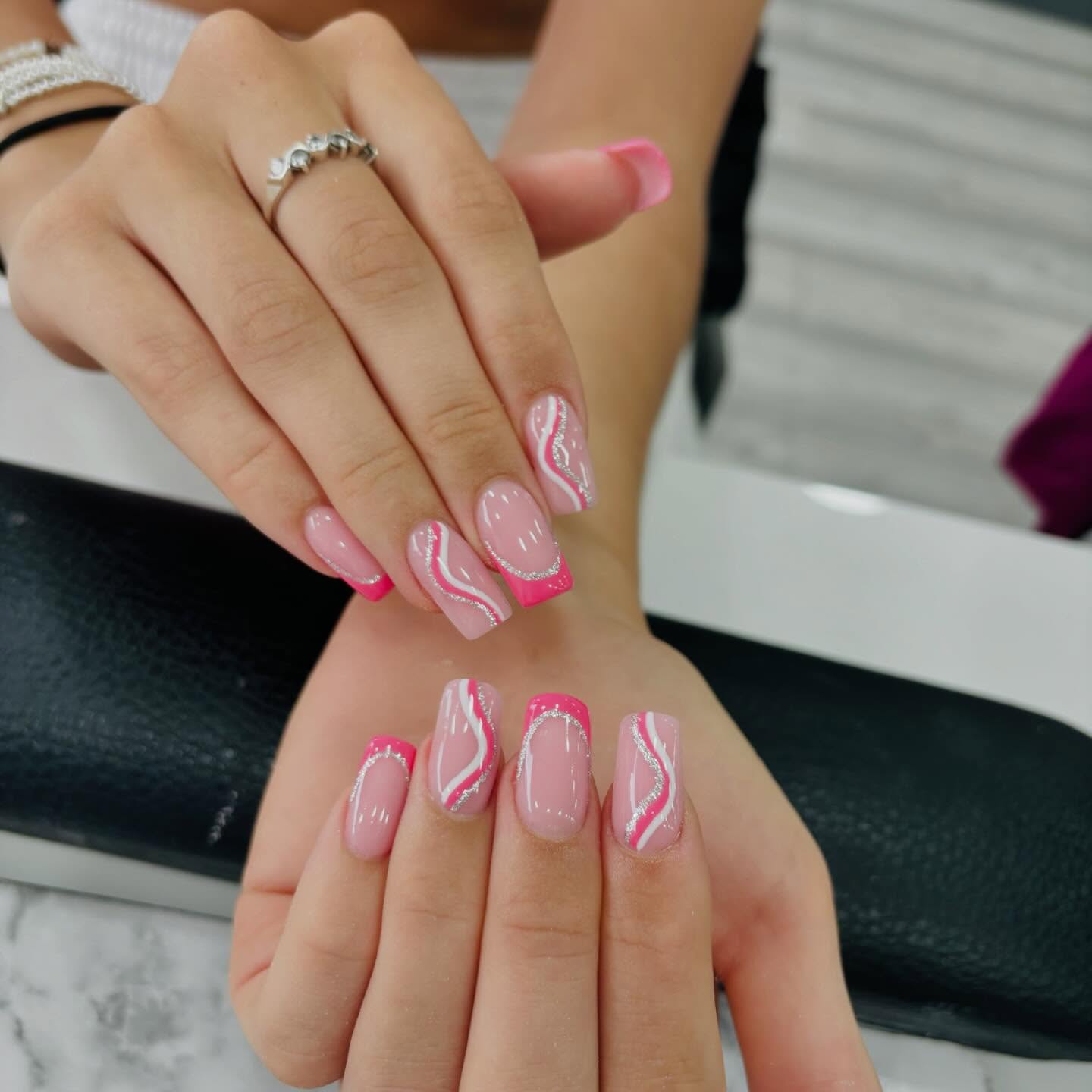 Stylish Pink Nail Art
