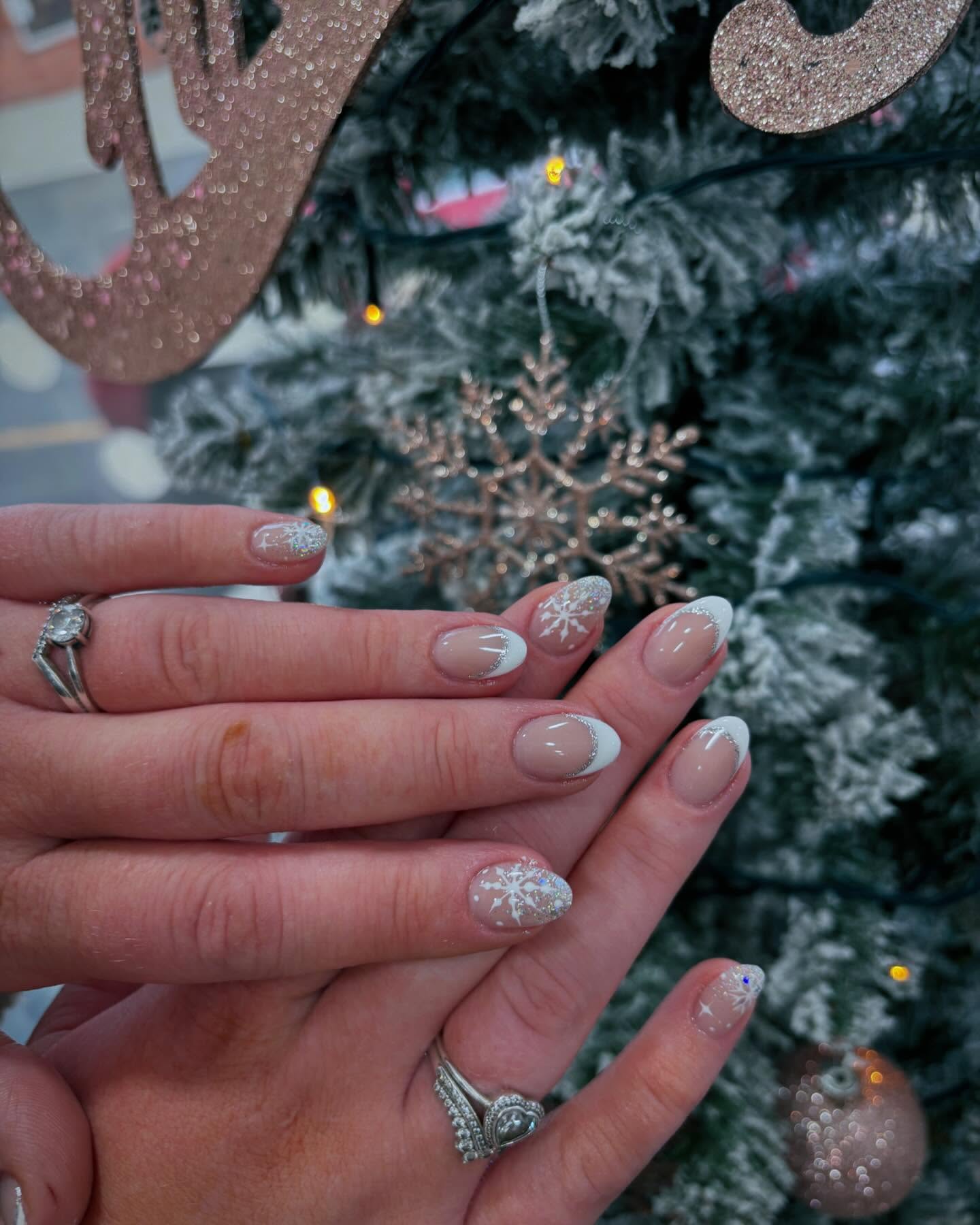 Elegant Winter Nail Design