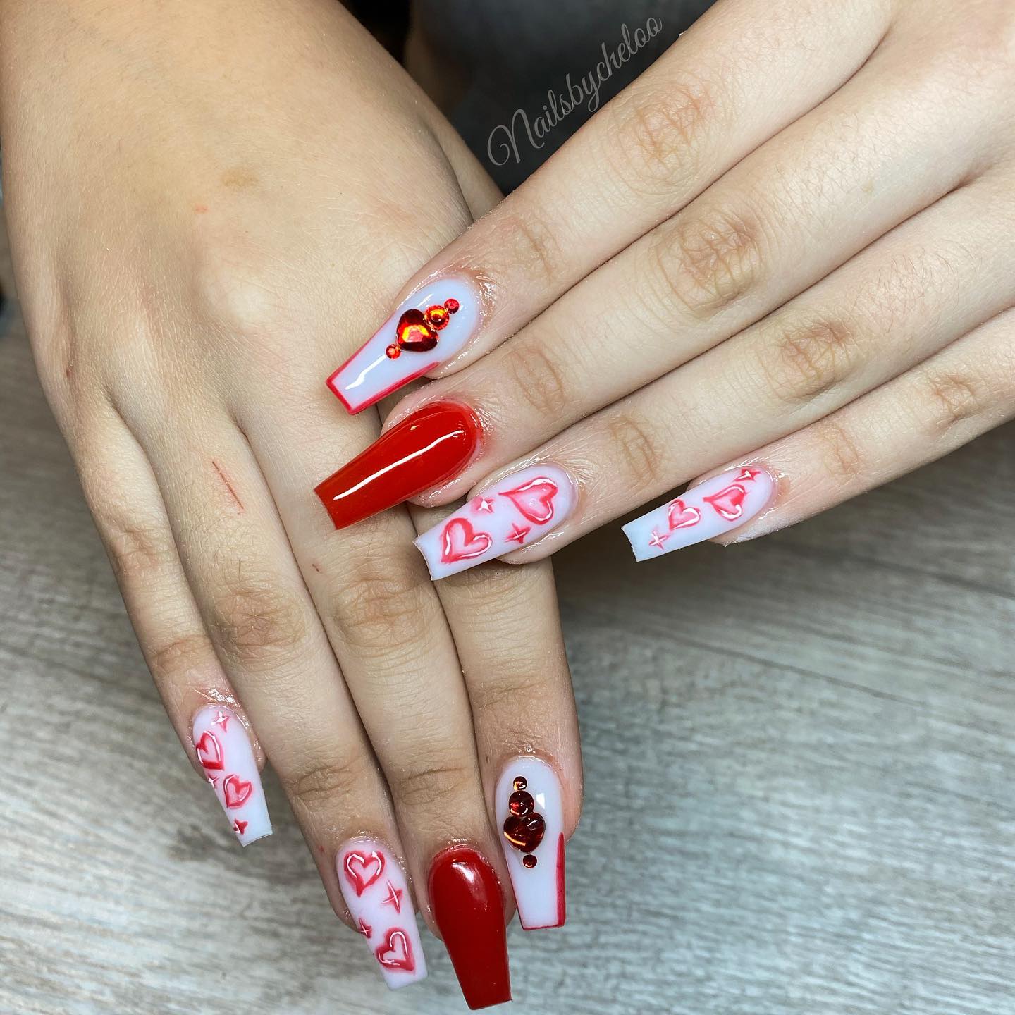 Valentine's Day Themed Nails