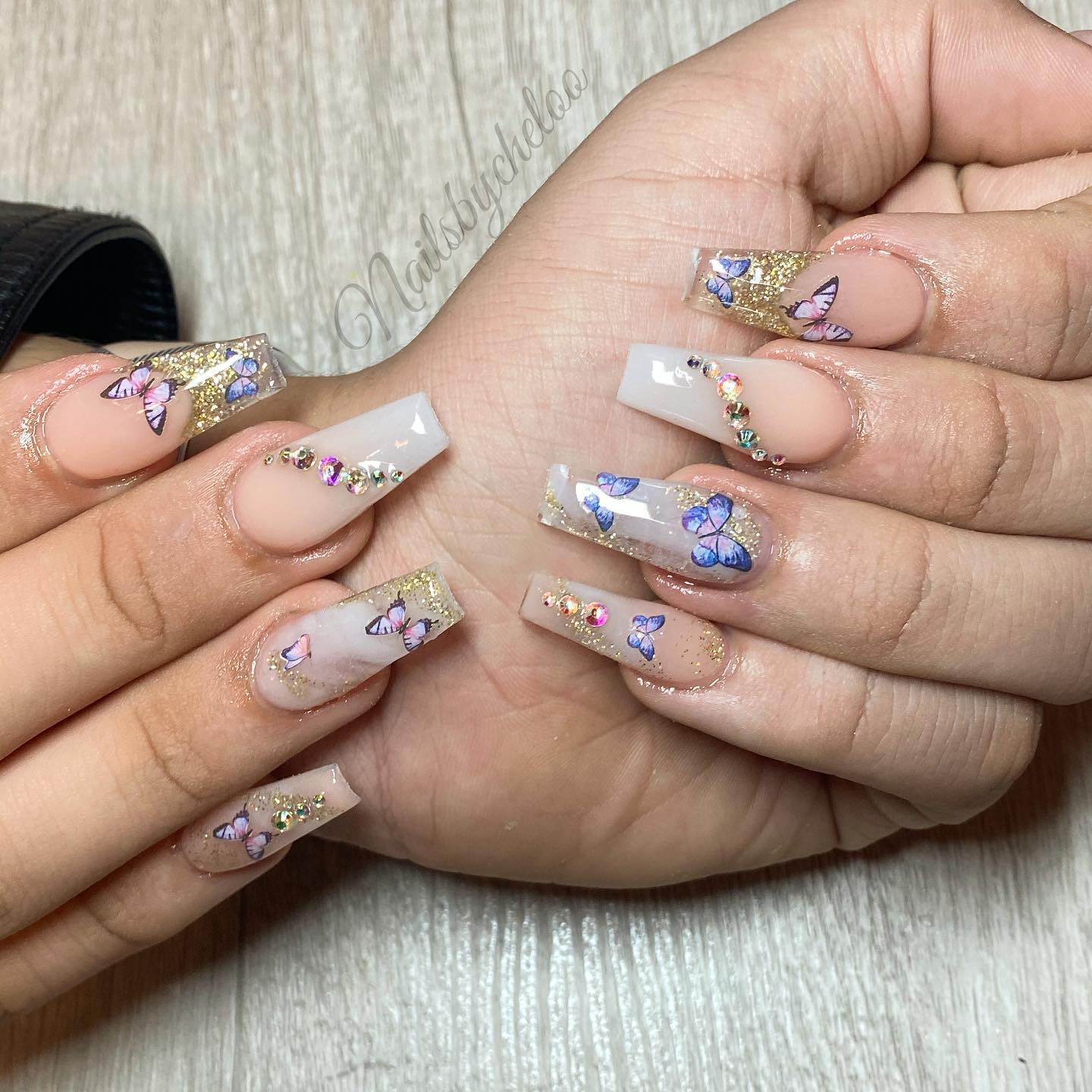Beautiful Butterfly Nail Art