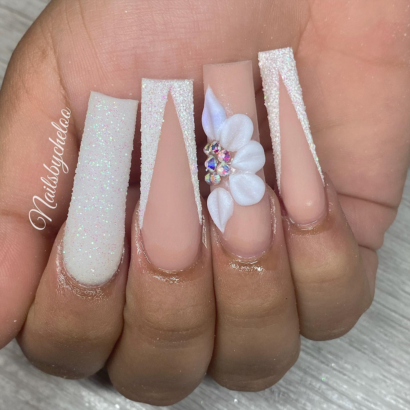 Elegant Floral Nail Art
