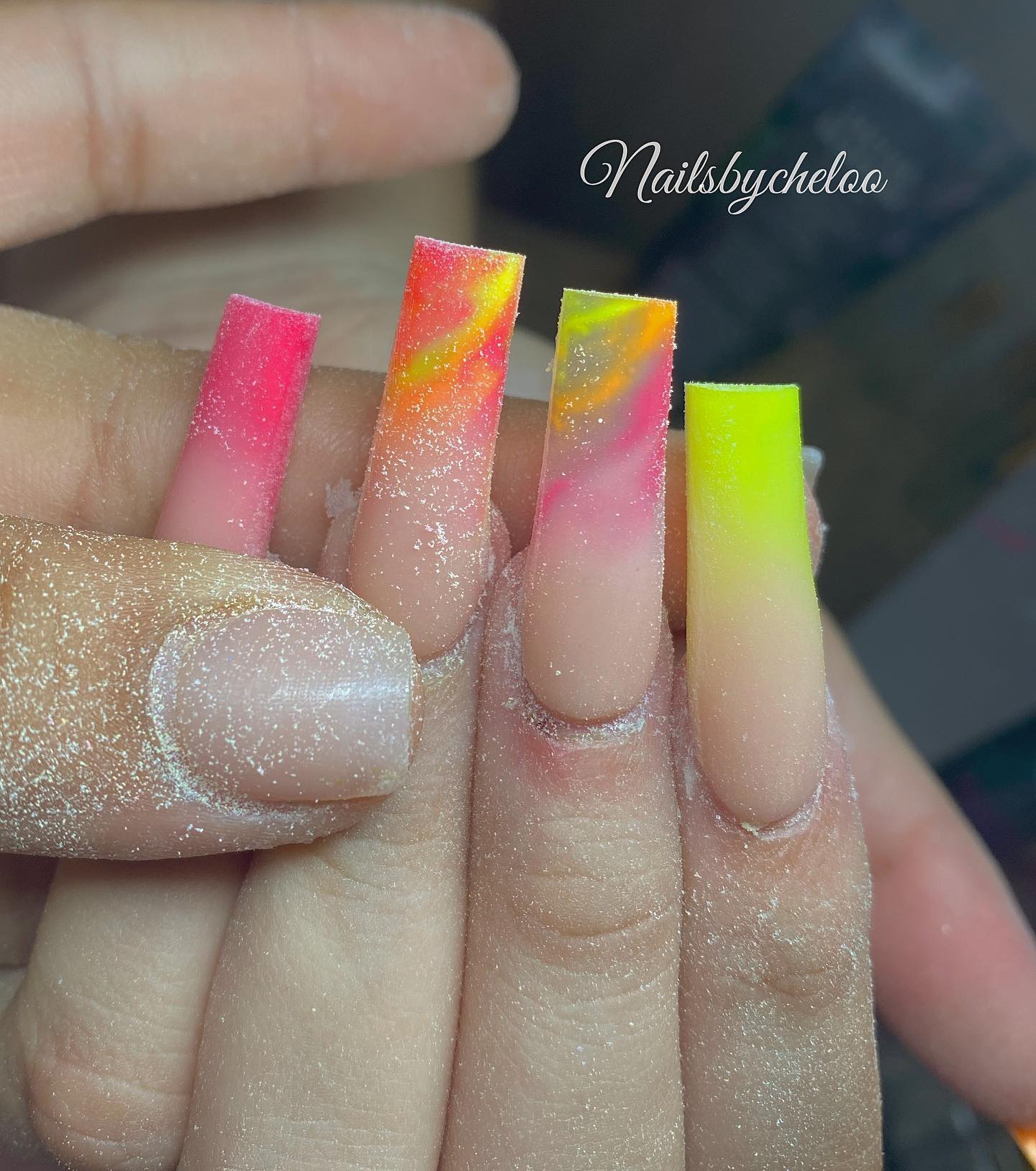Vibrant Colorful Nails