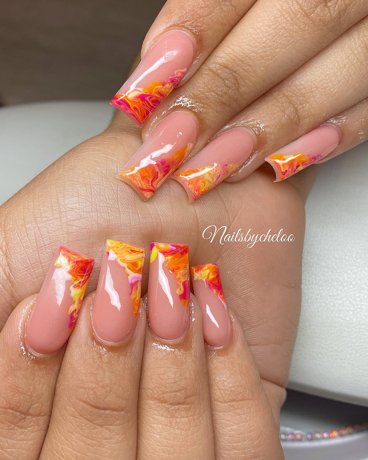 Vibrant Artistic Nails