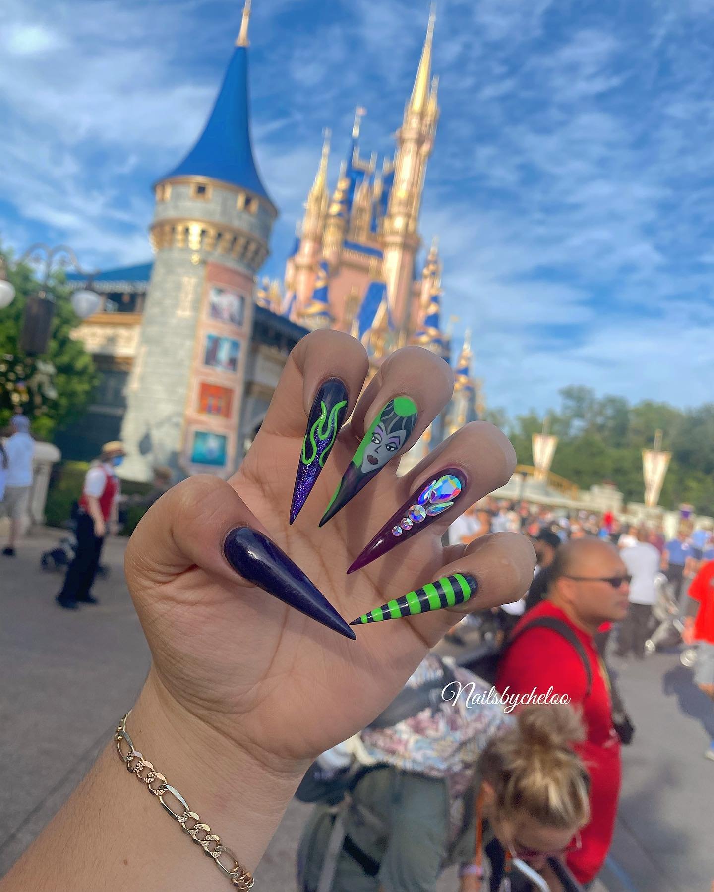 Artistic Halloween-Inspired Nails