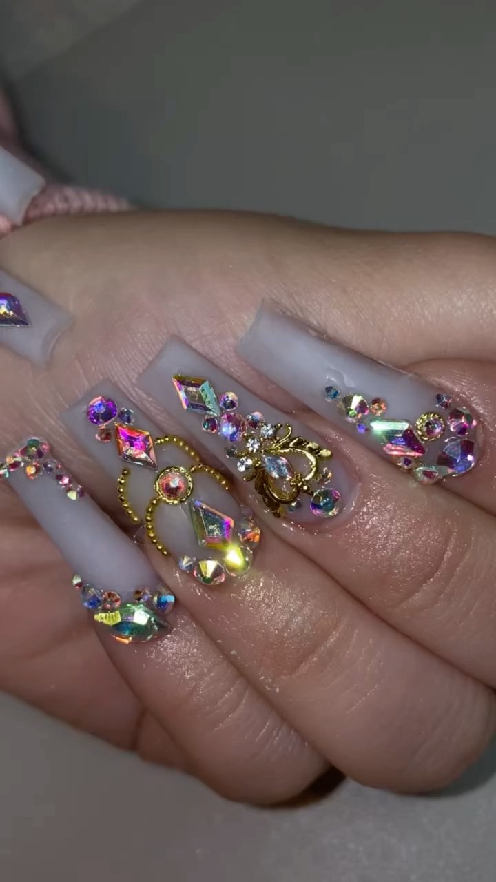 Glamorous Gem Nail Art