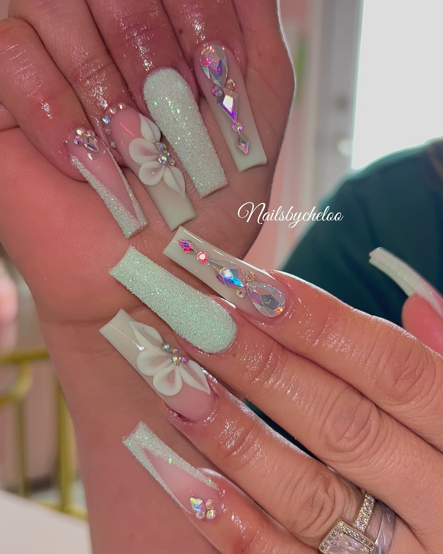 Elegant Floral Nail Art