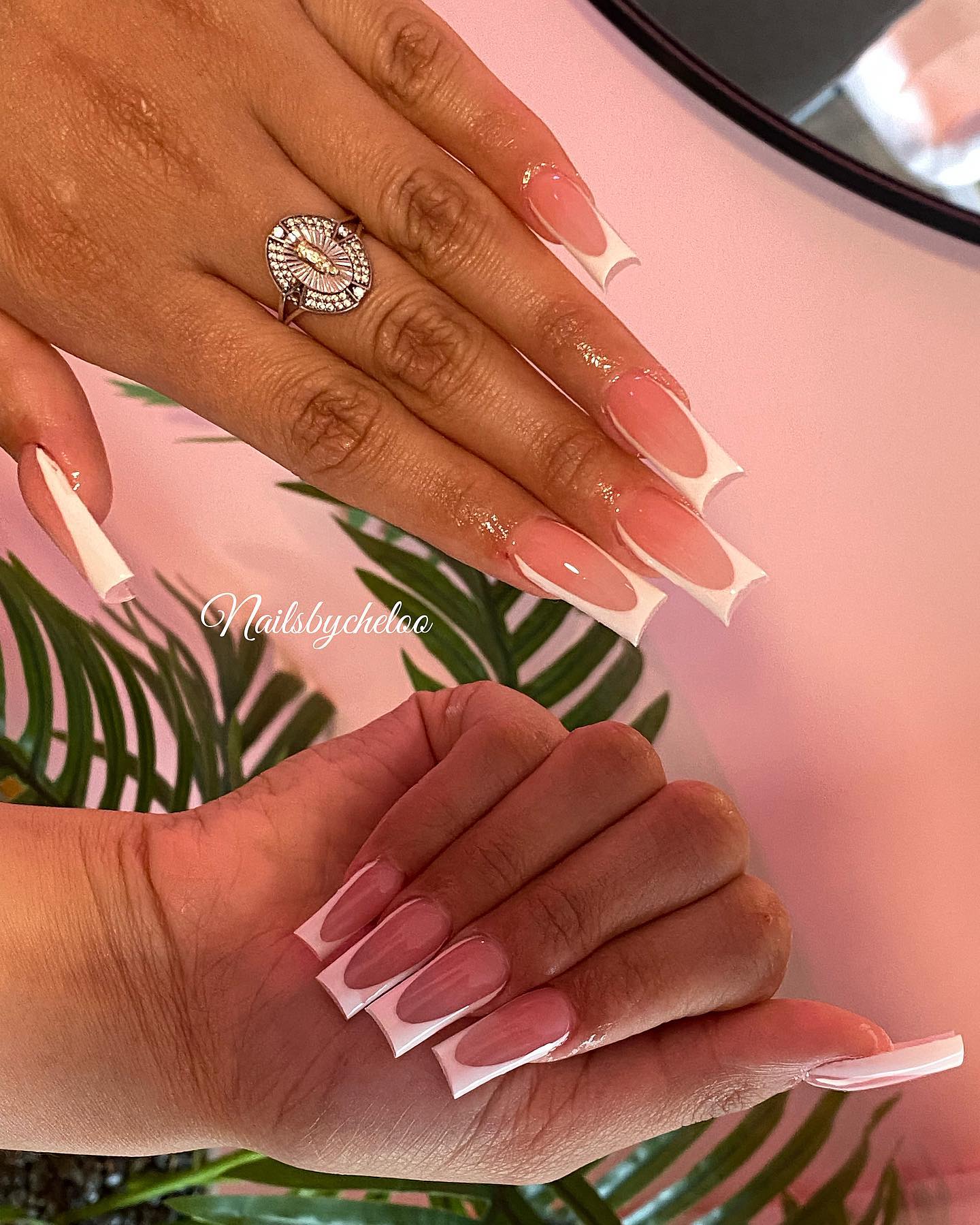 Elegant French Tip Nails