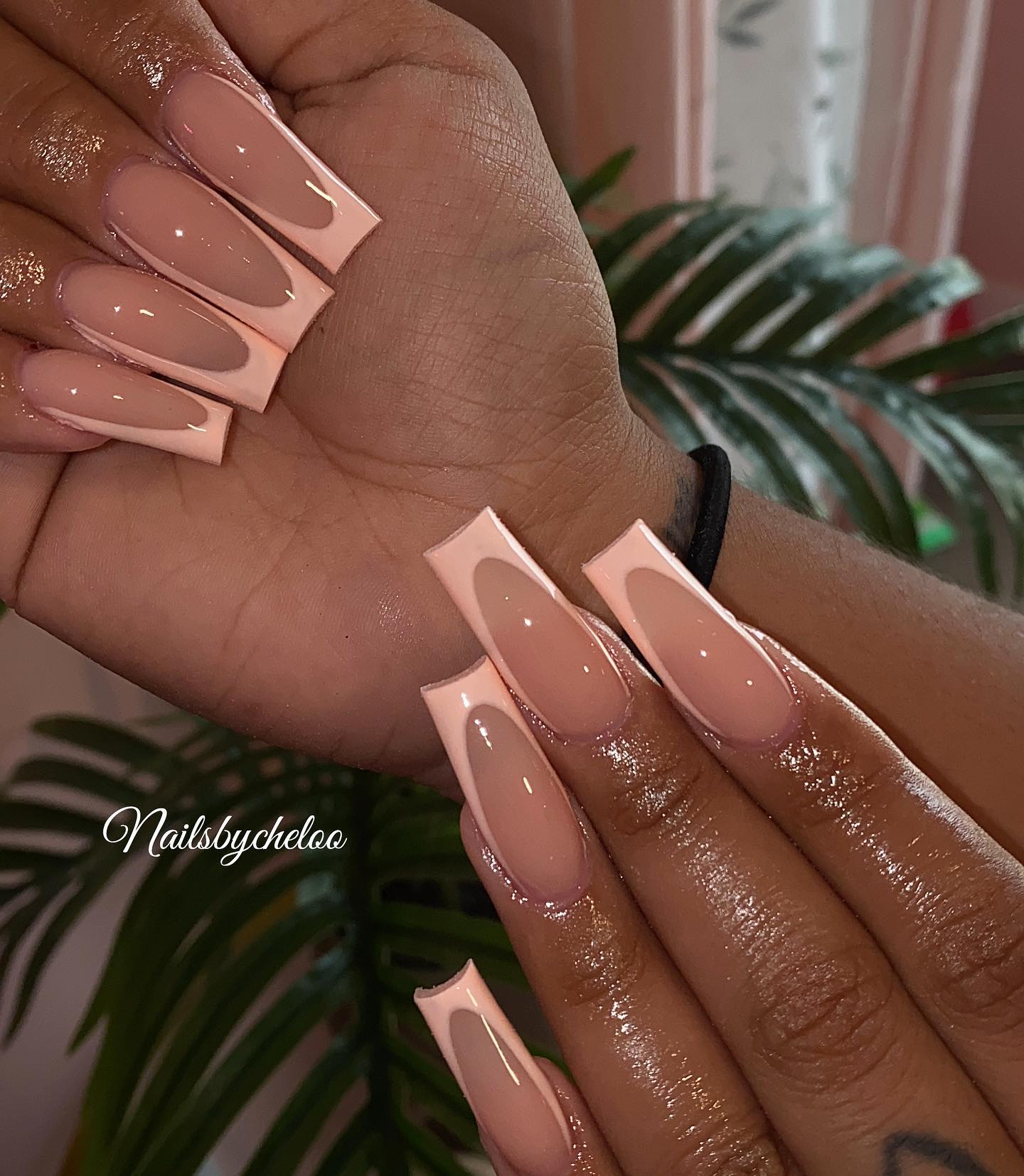Elegant Nude Ombre Nails