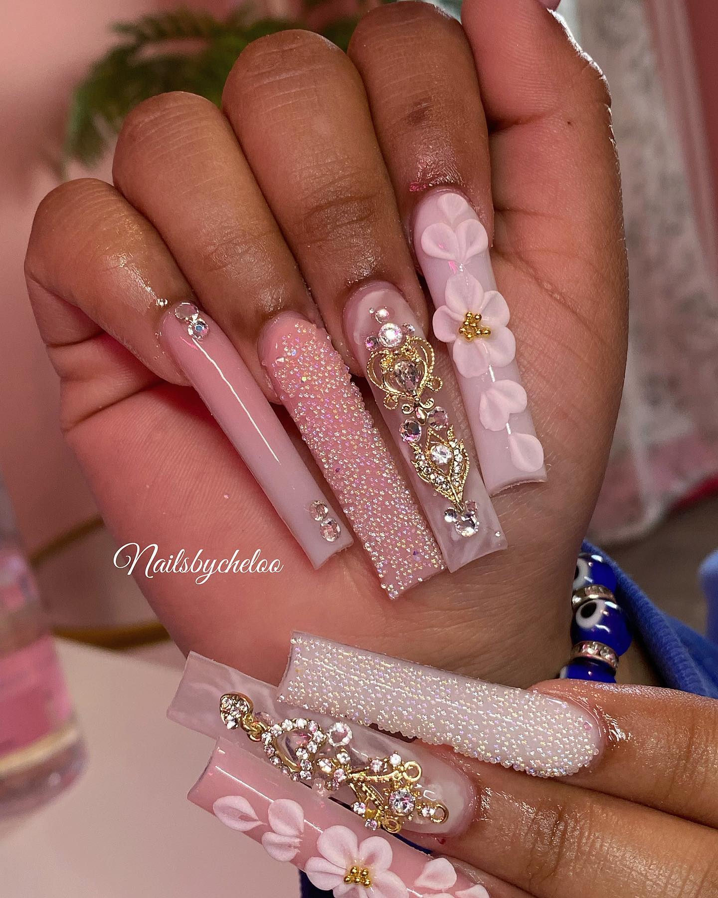 Elegant Floral Nail Art
