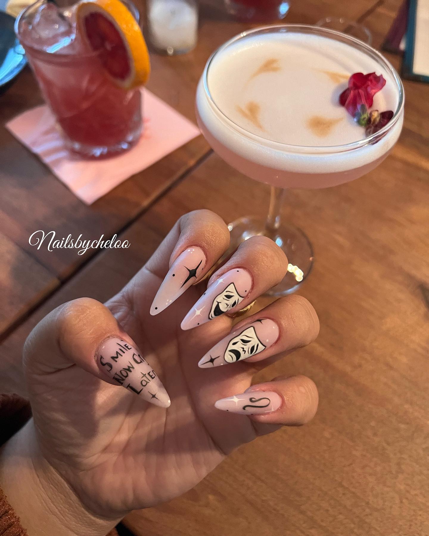 Artistic Stiletto Nails