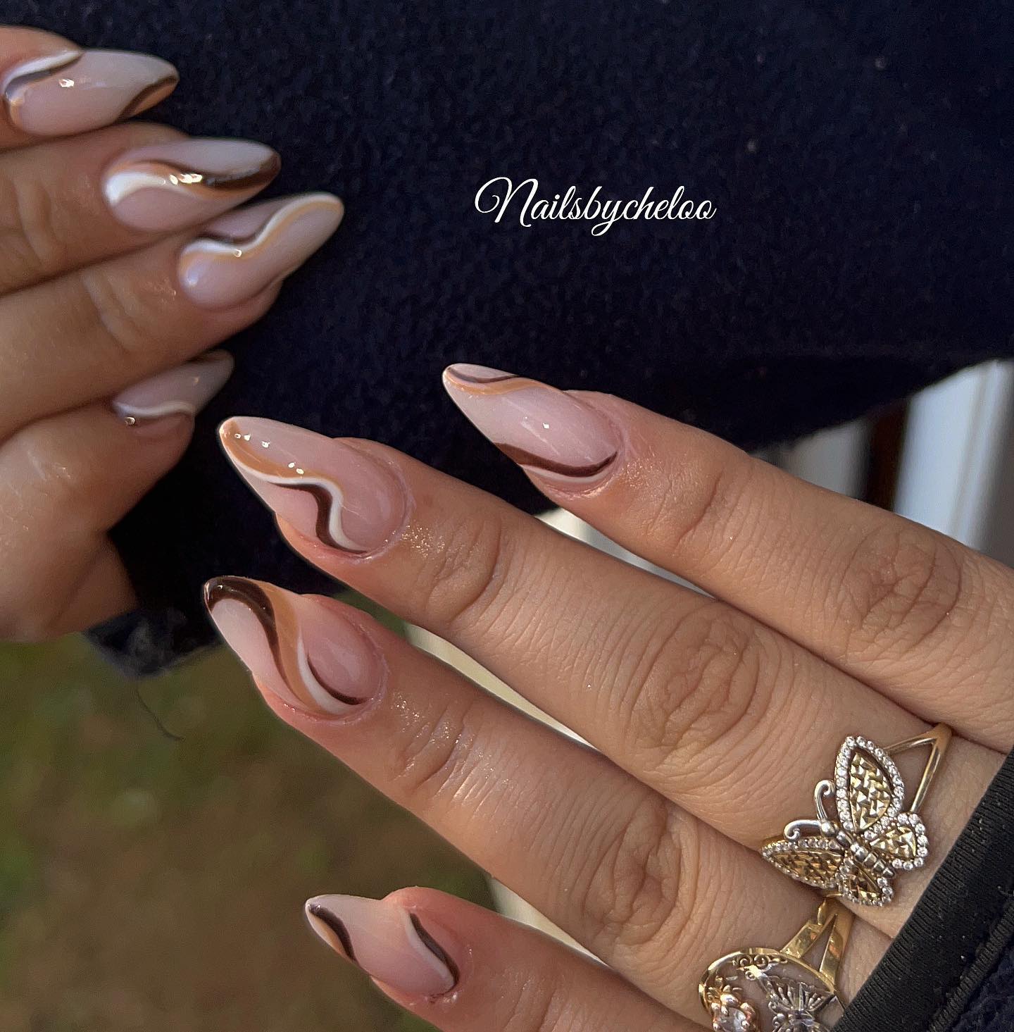 Stylish Stiletto Nails with Artistic Designs