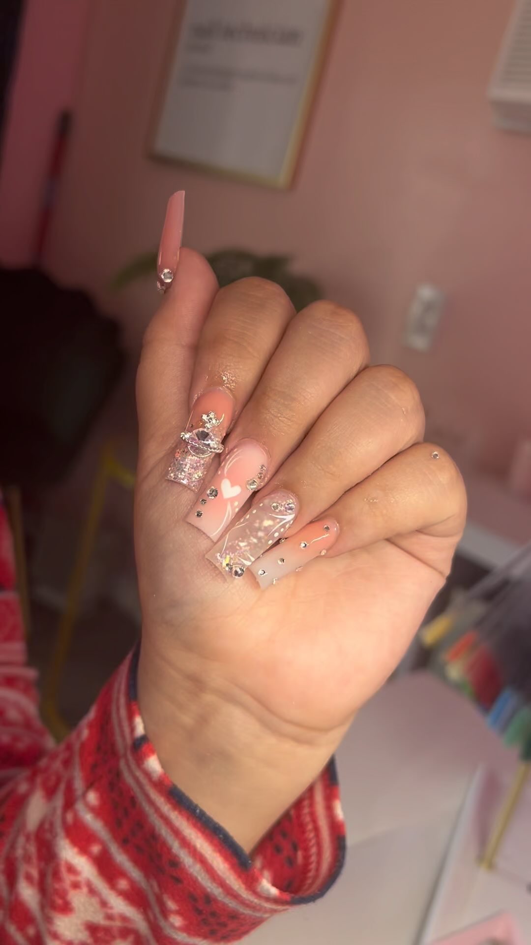 Elegant Pink Nail Art