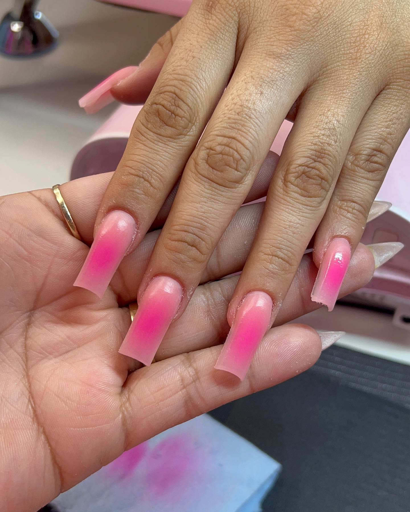 Ombre Pink Nails
