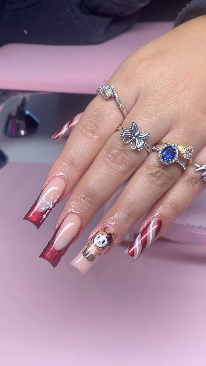 Artistic Holiday-Inspired Nails