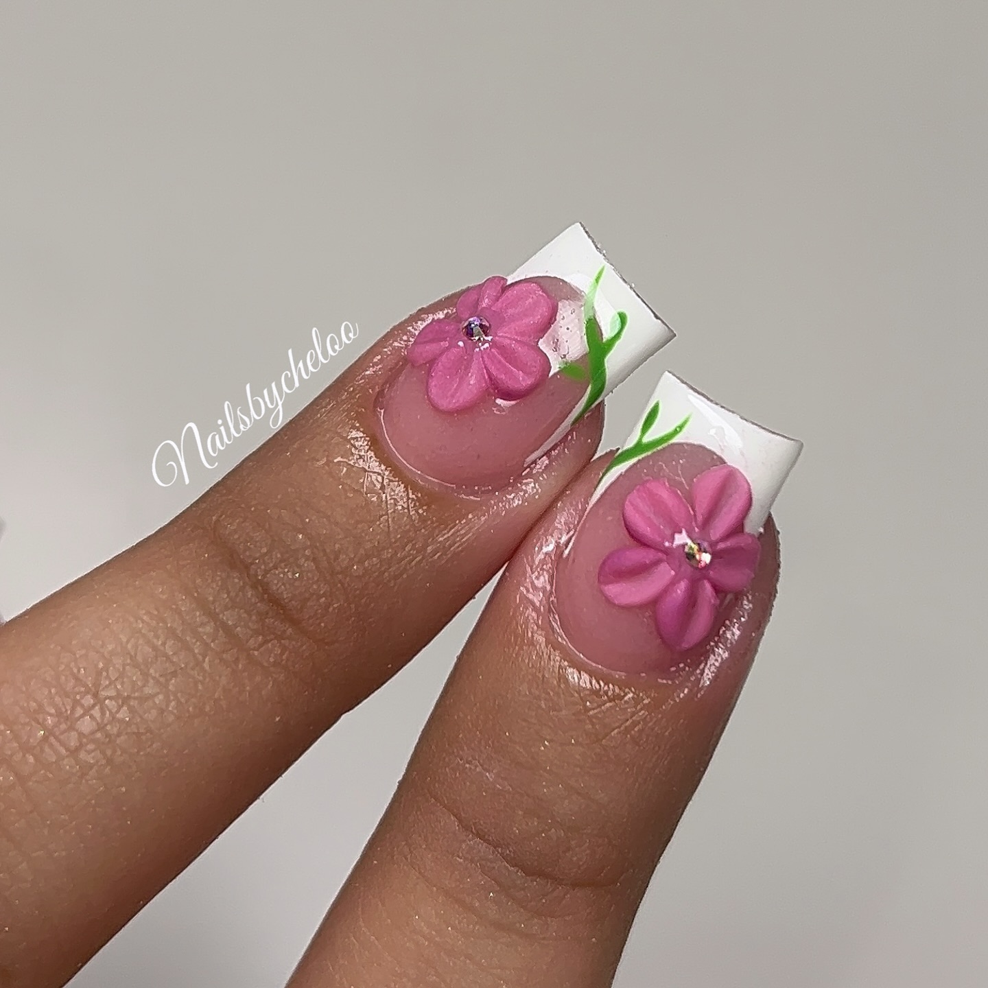Beautiful Floral Nail Art